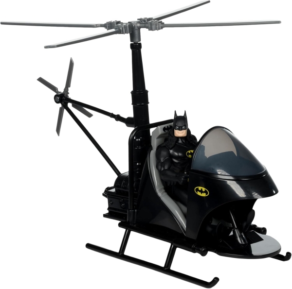 DC Super Powers Actionfiguren 3er Pack Batman, Bat-Copter & The Batwing (Gold Label) 13 cm